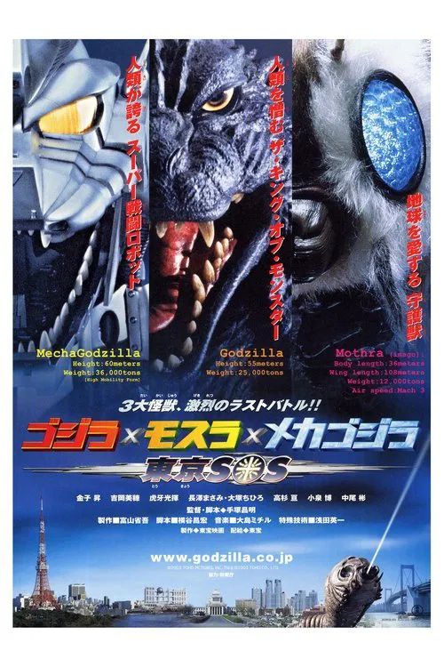 哥斯拉X摩斯拉X機械哥斯拉:東京(2003)海報