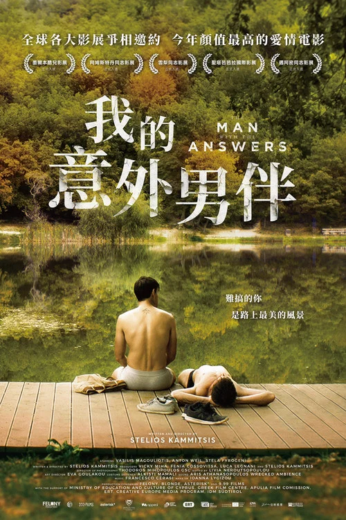 有答案的男子海报
