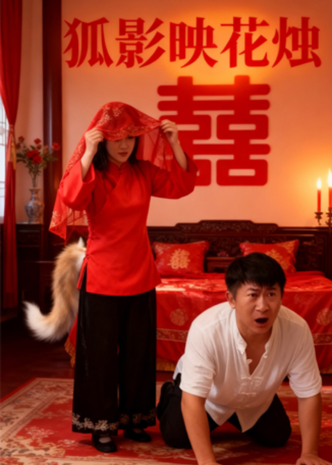 狐影映花燭海報